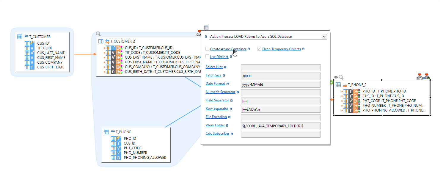 mapping Stambia for Microsoft Azure