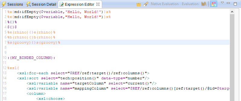 syntaxColoring overview